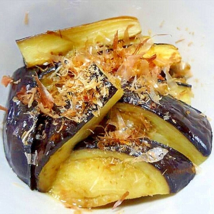 なすの焼きびたしおかか和え